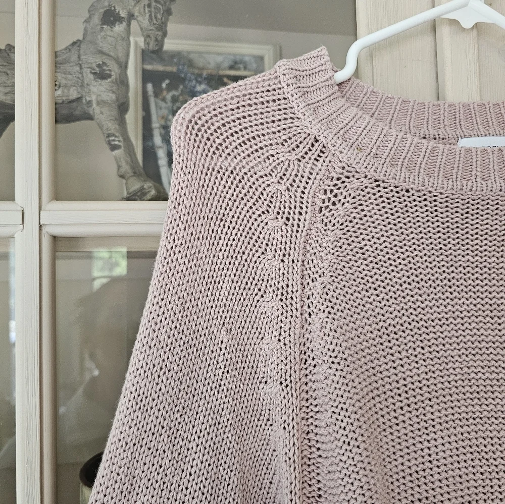 Evereve Ava Classic Knit Pullover Sweater Mauve Mushroom - Picture 12 of 12